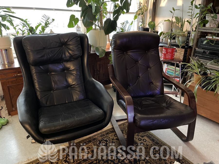 Uudet mutta vanhat nahkatuolit