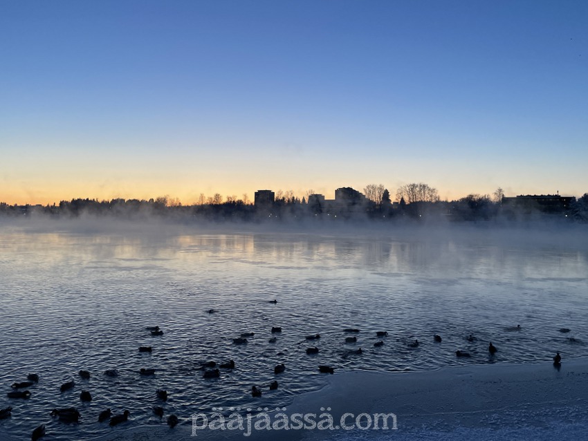 Vuosi vaihtui kylmänä Imatralla