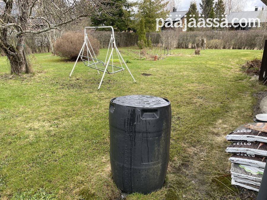 Vanhempieni piha keväällä 2025